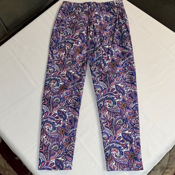 Isaac Mizrahi Vibrant Paisley Pants Size 6 - Picture 6 of 11
